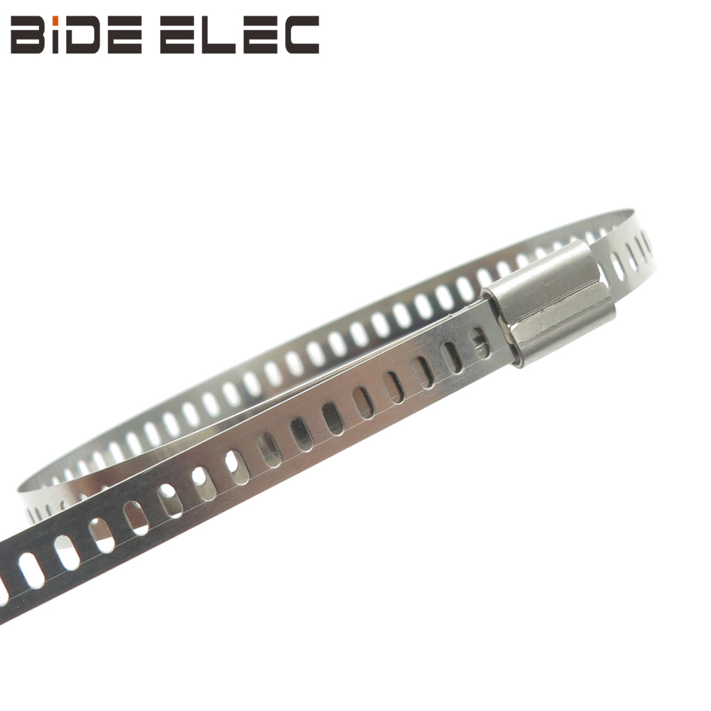 SLT-4单勾式白钢不锈钢阶梯扎带