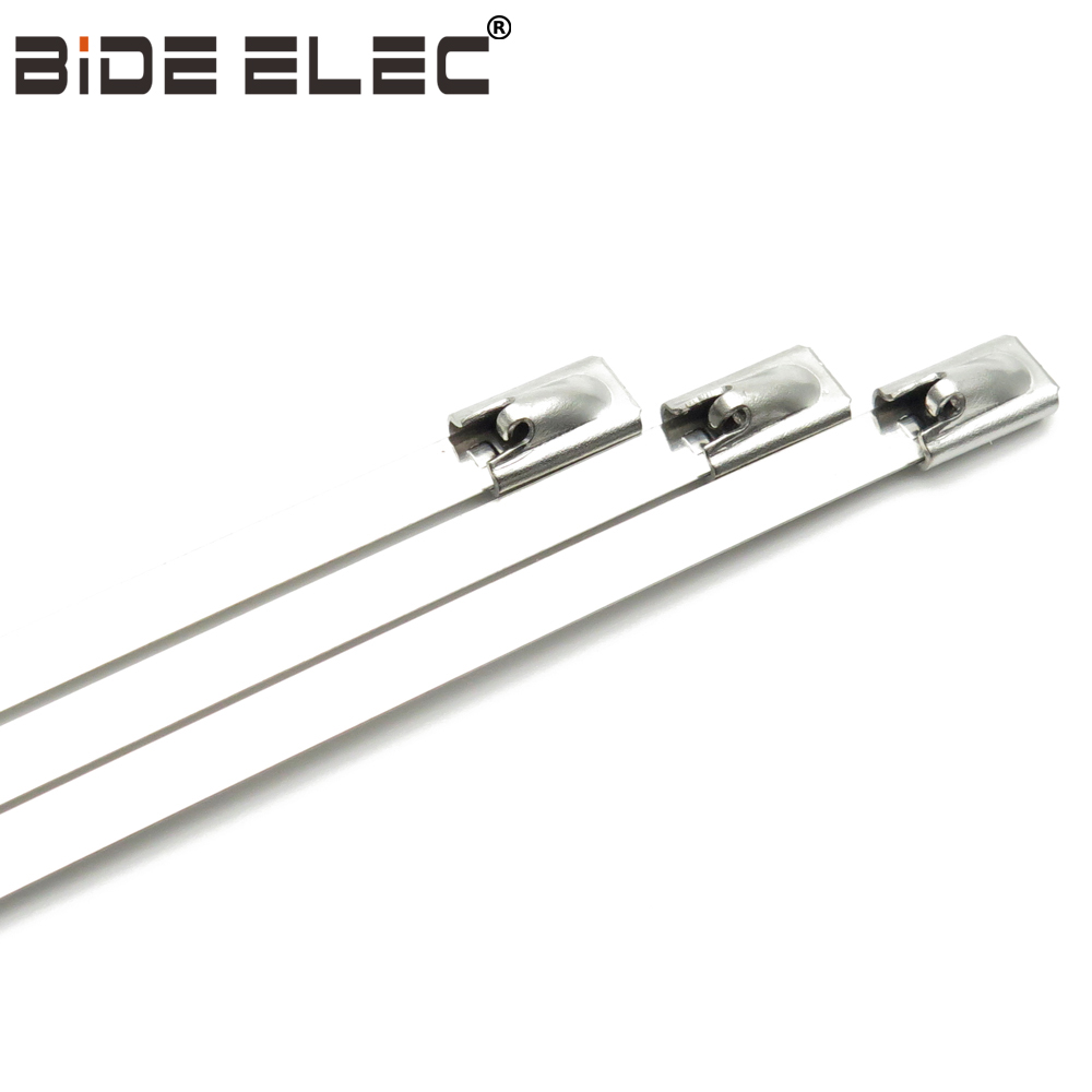 G4.6/5mm宽SS201自锁式白钢不锈钢扎带