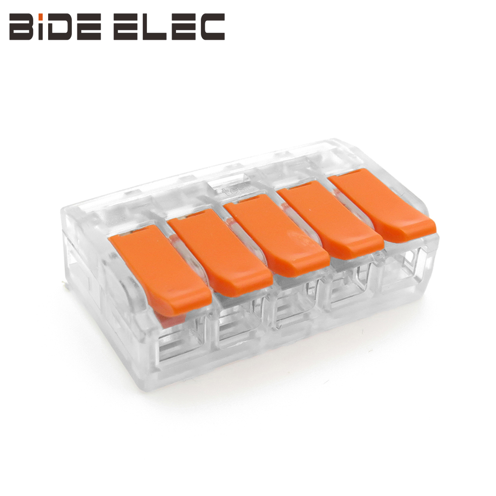 LT-615T透明5孔6平方导线连接器快速接线端子