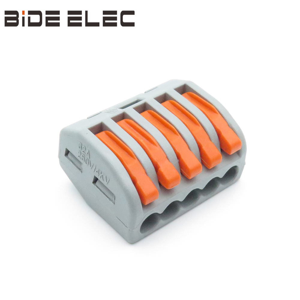 PCT-215G五孔灰色万能电线连接器